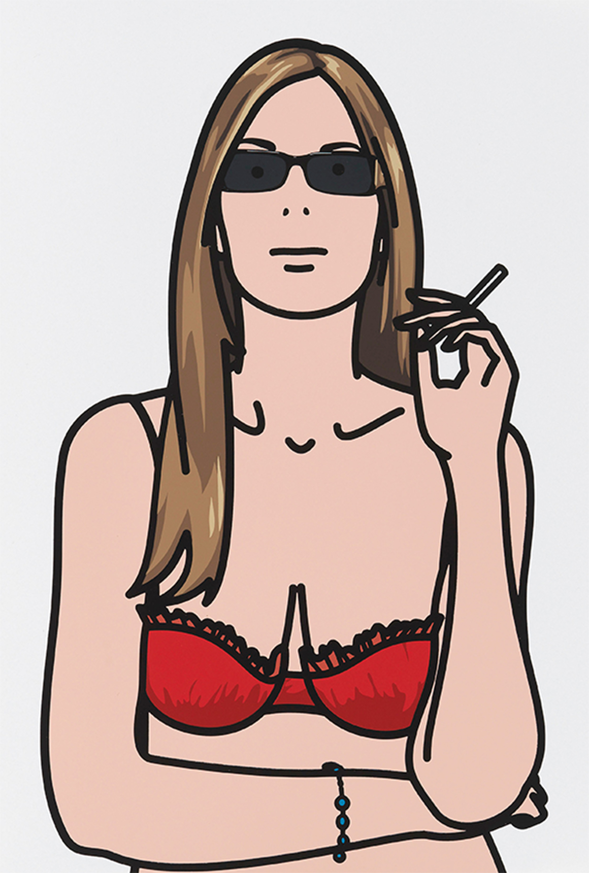 ジュリアン・オピー「Ruth Smoking 4」