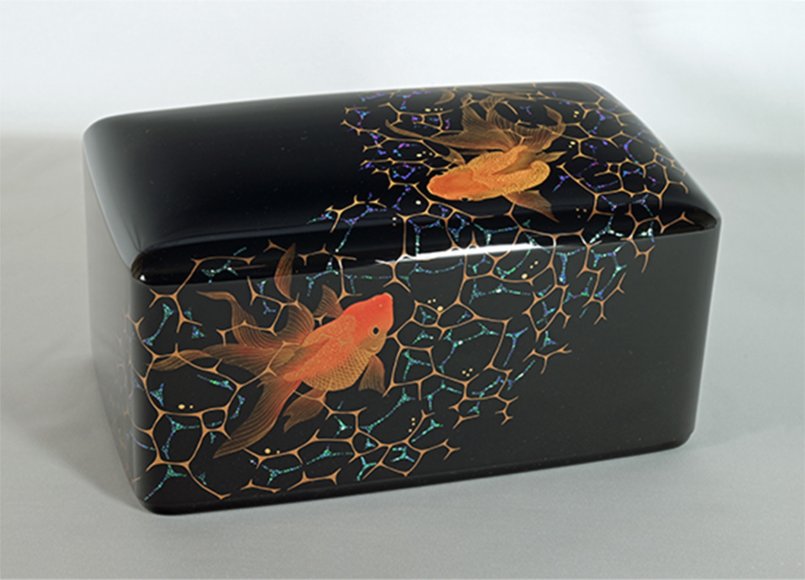 中室 惣一郎 蒔絵箱「光編む」