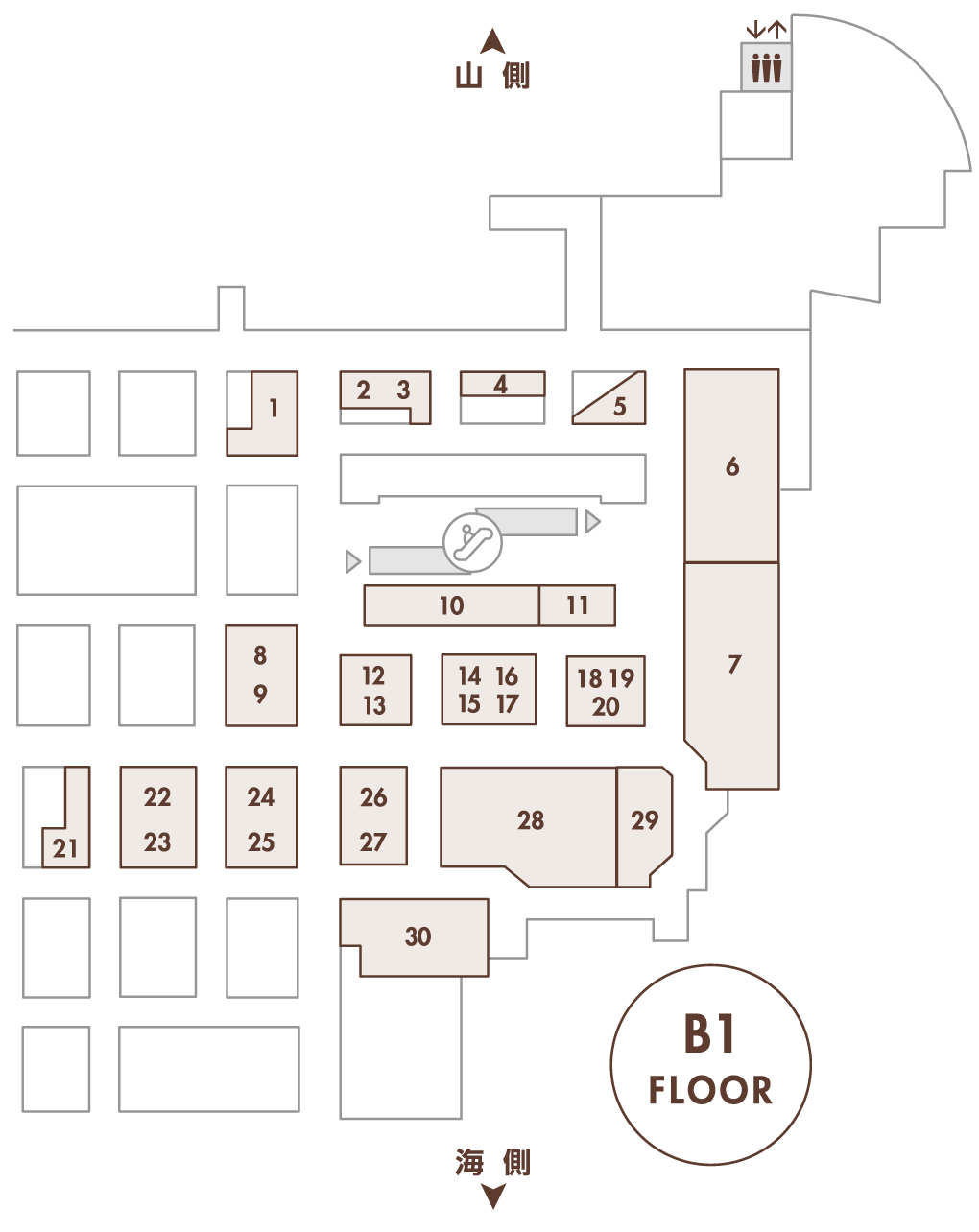 B1 FLOOR MAP