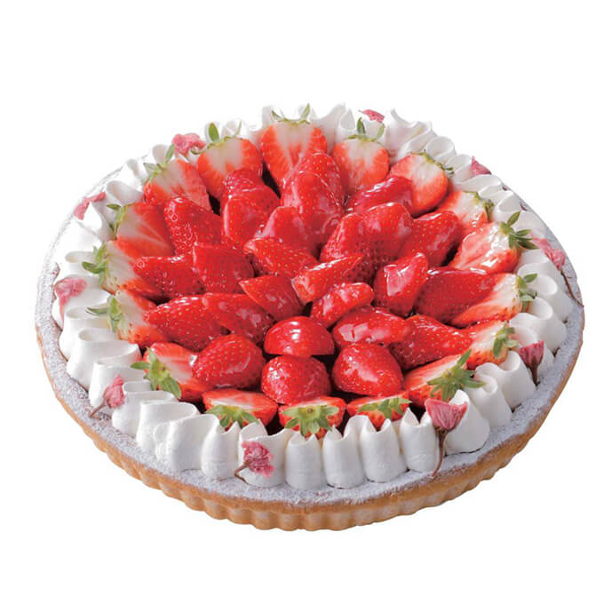 さくらムースといちごのタルト