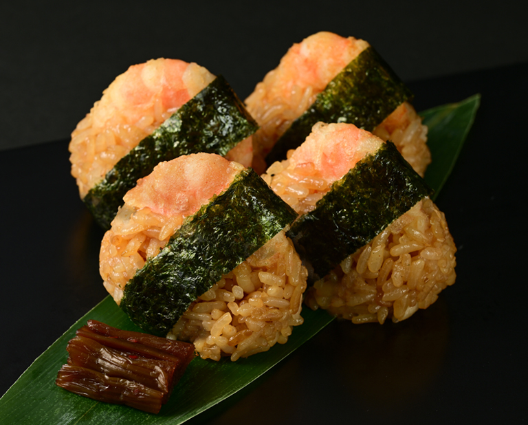 〈金子半之助〉天むす黒