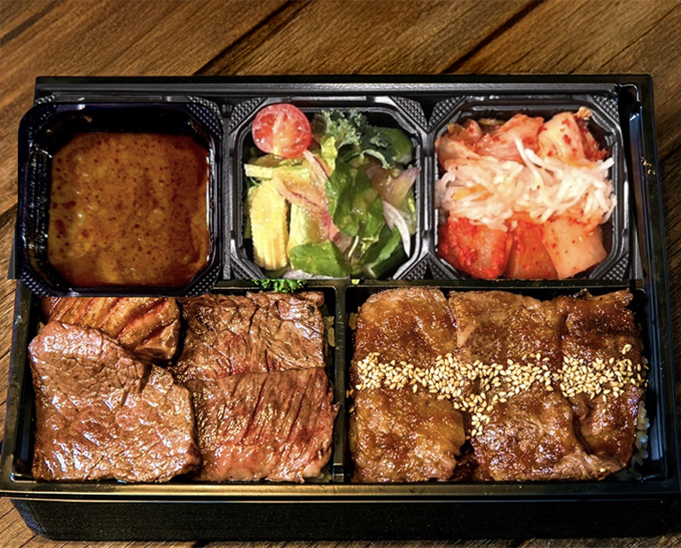 〈焼肉KINTAN〉【お茶付き】6種 豪華 焼肉弁当