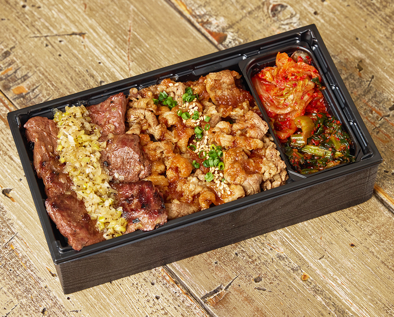 〈焼肉KINTAN〉【お茶付き】塩ハラミ&牛カルビ 焼肉弁当