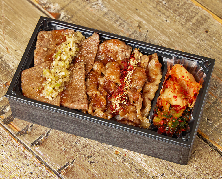 〈焼肉KINTAN〉【お茶付き】和牛赤身&和牛カルビ 焼肉弁当