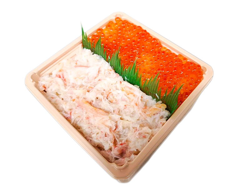 〈札幌かに家〉かにといくらのちらし