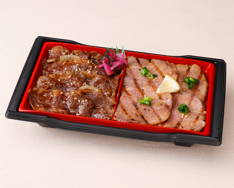 〈柿安ダイニング〉ねぎ塩牛タン&スタミナ焼肉重