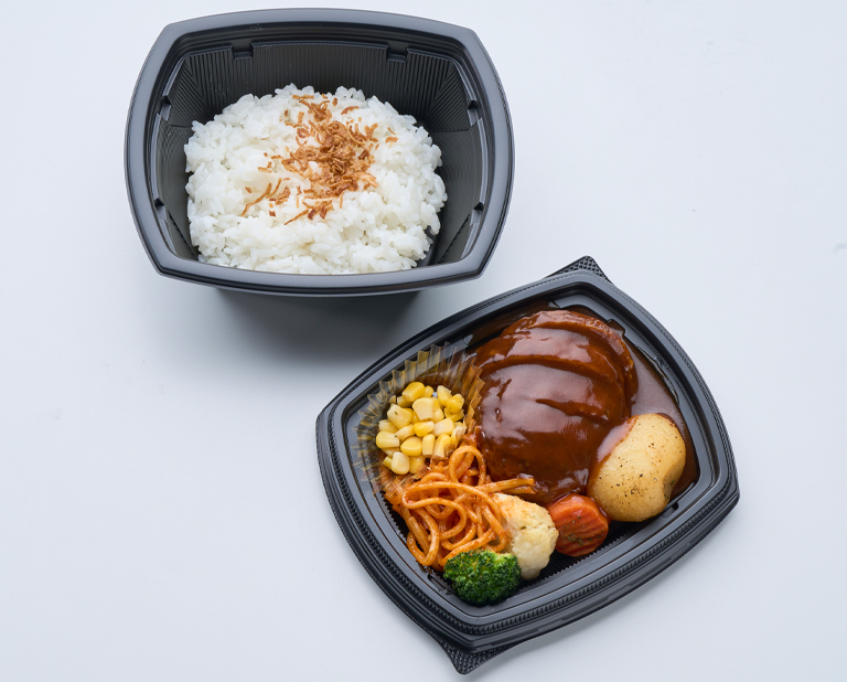 〈ポール・ボキューズ デリ〉濃厚デミグラスソース 極厚ハンバーグ弁当