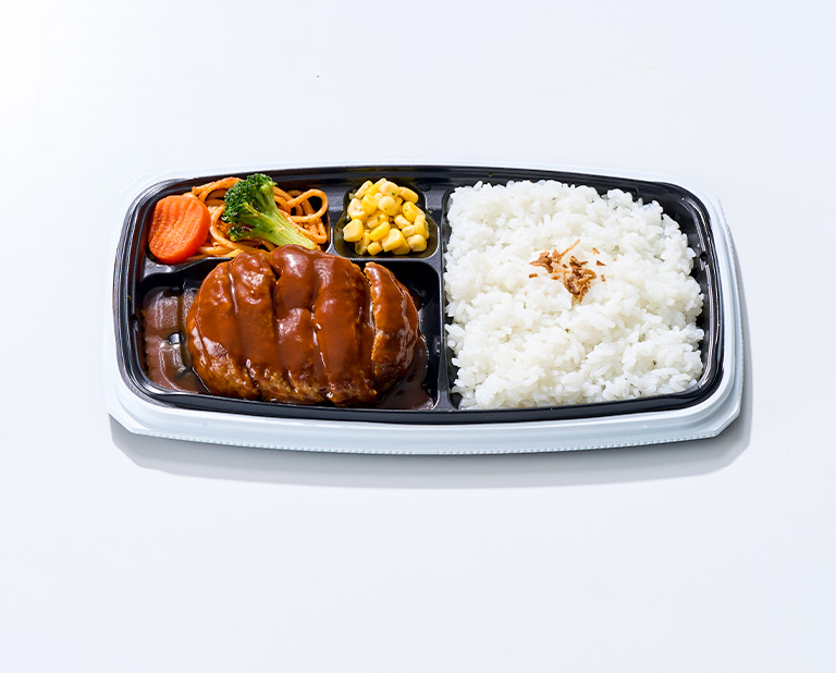 〈ポール・ボキューズ デリ〉濃厚デミグラスソース 極厚ハンバーグ弁当
